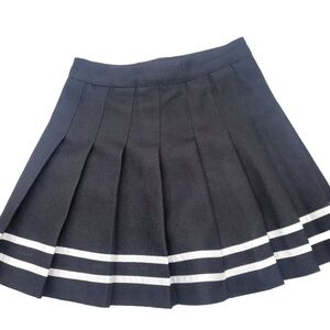 hm divided womens pleated black and white skirt size 4 (s)